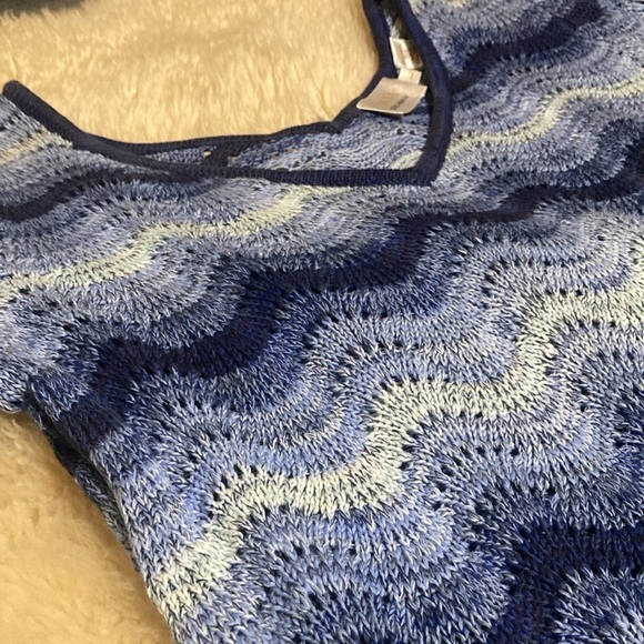 Dana Buchman loose knit v neck sweater size L - Picture 2 of 7